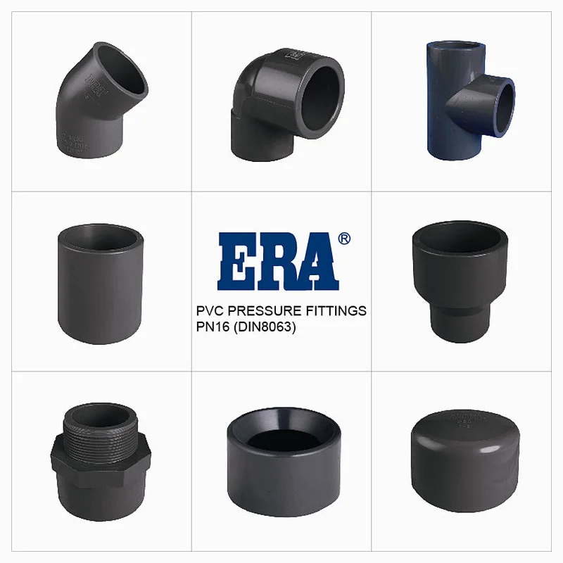 DIN8063 UPVC/PVC PN16 Pipe End Caps Fittings With DVGW Certificates