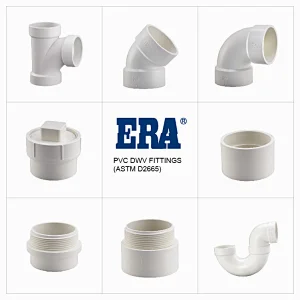 ERA BRAND TOILET FLANGE ASTM D2665, ASTM D2665 STANDARD PVC DWV FITTINGS