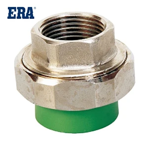 ERA PPR DIN8077/8088 STANDARD FEMALE BRASS UNION, PRESSURE FOR HOT AND COLD