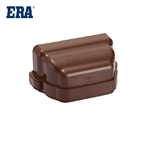 ERA BRAND PVC SQUARE END CAP, PVC GUTTERS BS EN607/EN12200/EN1462 STANDARD FITTINGS