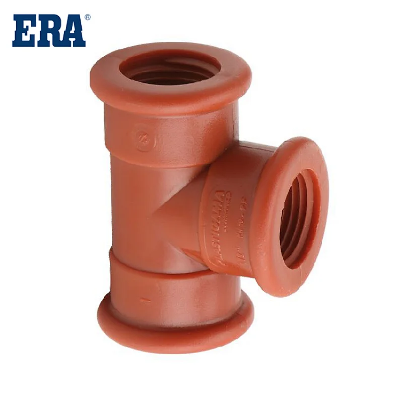PPH THREAD FITTINGS REDUCING TEE,ERA BRAND IRAM 13478 STANDARD PPH FITTINGSERA BRAND PPH THREAD FITTINGS TEE,IRAM 13478 STANDARD