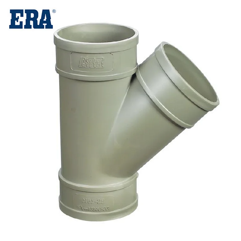 ERA BRAND PVC PIPE SYSTEM DRAINAGE FITTINGS SKEW TEE FOR BS1329 BS1401 STANDARD