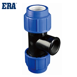 ERA hot selling PP compression fittings tee elbow Plastic Pipe Fitting