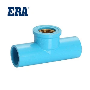 ERA BRAND PVC Fitting Female Brass Tee,PVC PRESSURE FITTINGG JIS STANDARD