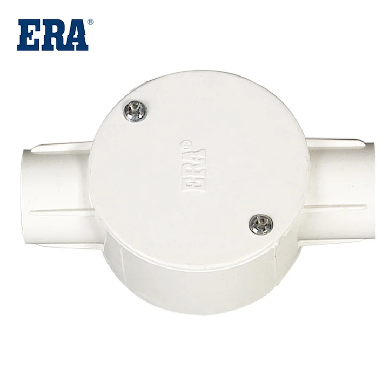 ERA BRAND PVC TWO WAY CIRCULAR BOX, ELECTRIC CONDUITS AND FITTINGS,PVC-U ELECTRIC PIPES AND FITTINGS