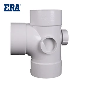 ERA BRAND PVC DWV FITTINGS 88°SIDE SMALL ACCESS JUNCTION F/F, AS/NZS1260 STANDARD FITTINGS