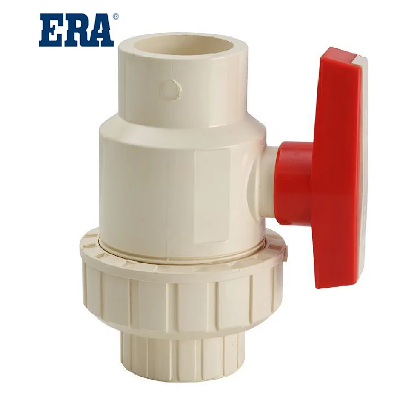 CPVC CTS AND ASTM D2846 STANDARD SINGLE UNION BALL VALVE,PIPES AND FITTINGS FOR HOT AND COLD