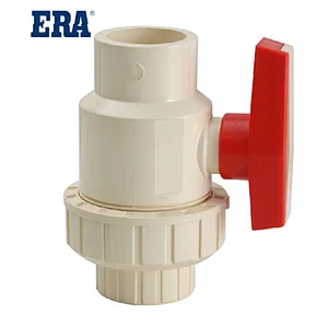 CPVC CTS AND ASTM D2846 STANDARD SINGLE UNION BALL VALVE,PIPES AND FITTINGS FOR HOT AND COLD