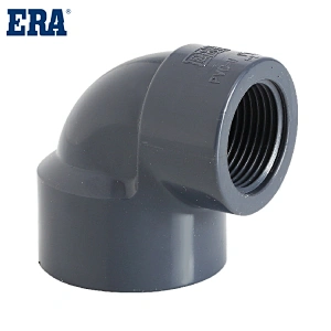 ERA Factory Supply 50 Year Warranty BS PVC UPVC THREAD PIPE FITTINGS REDUCING female elbow