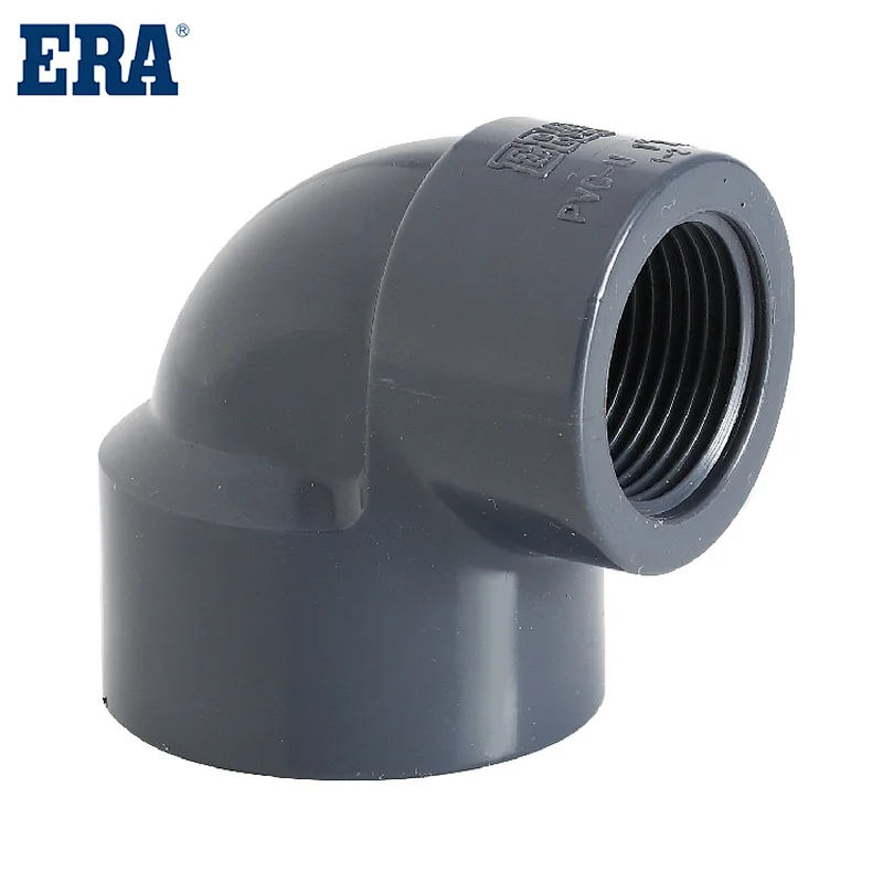 ERA Factory Supply 50 Year Warranty BS PVC UPVC THREAD PIPE FITTINGS REDUCING female elbow
