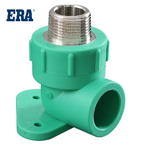 ERA PPR DIN8077/8088 STANDARD MALE THREAD ELBOW WALL PLATE, PRESSURE FOR HOT AND COLD