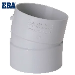 ERA BRAND PVC DWV FITTINGS 22° BEND F/F, AS/NZS1260 STANDARD FITTINGS