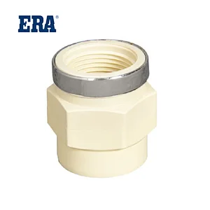ERA BRAND CPVC FITTINGS FEMALE ADAPTOR WITH STEEL RING,DIN STANDARD PRESSURE PIPES AND FITTINGS