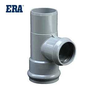 ERA BRAND PVC FITTINGS TWO FAUCET ONE INSERT REDUCING TEE,PVC PRESSURE FITTINGS WITH GASKET