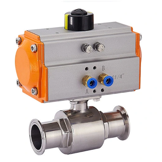 Sanitary Stainless Steel Pneumatic Tri Clamp Ball Valve