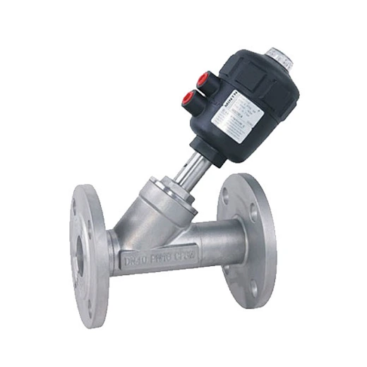 Pneumatic Flange Ends Angle Seat Valve