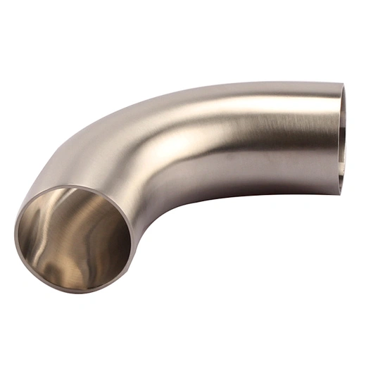 SMS Sanitary Stainless Steel 90 Degree Welded Long Elbow