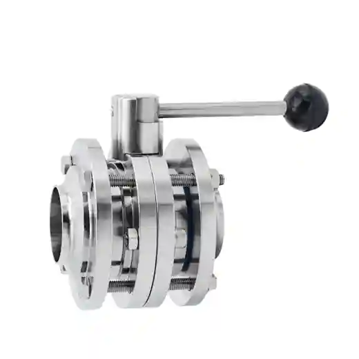 Sanitary Stainless Steel 3PCS Butterfly Valve