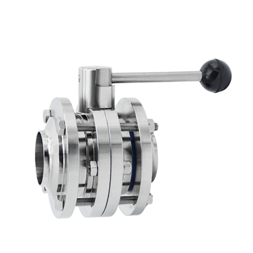 Sanitary Stainless Steel 3PCS Butterfly Valve