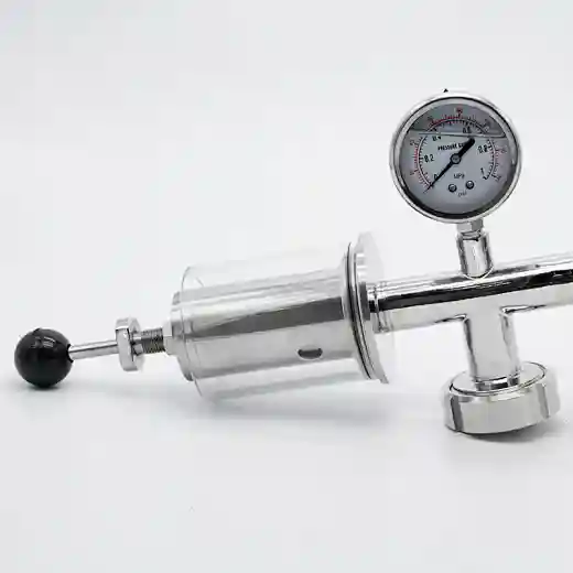 Sanitary Stainless Steel Exhaust Valve With Union Ends
