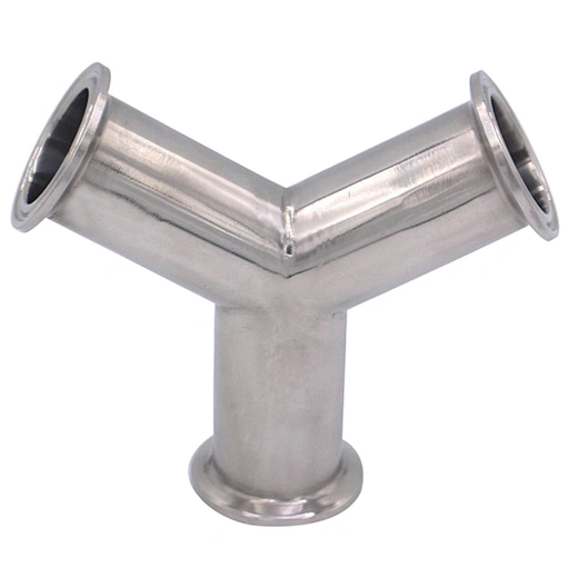 3A Sanitary Stainless Steel Clamp Y Type Tee