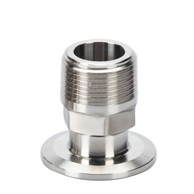 Sanitary Stainless Steel Hexagon Male-Clamped Adapter