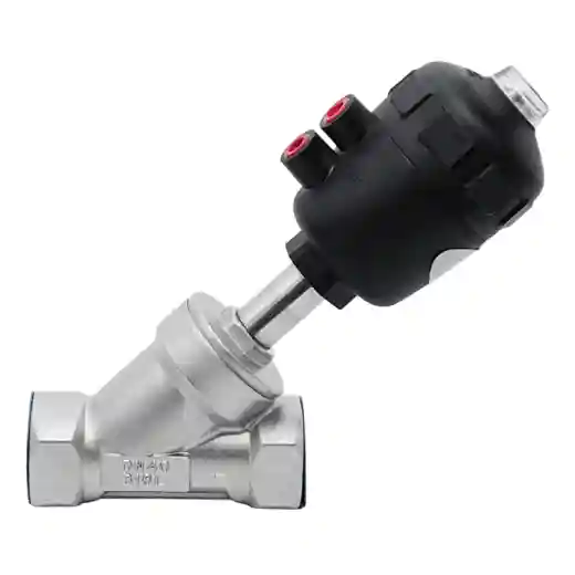 Pneumatic Female Angle Seat Valve with Plastic Actuator