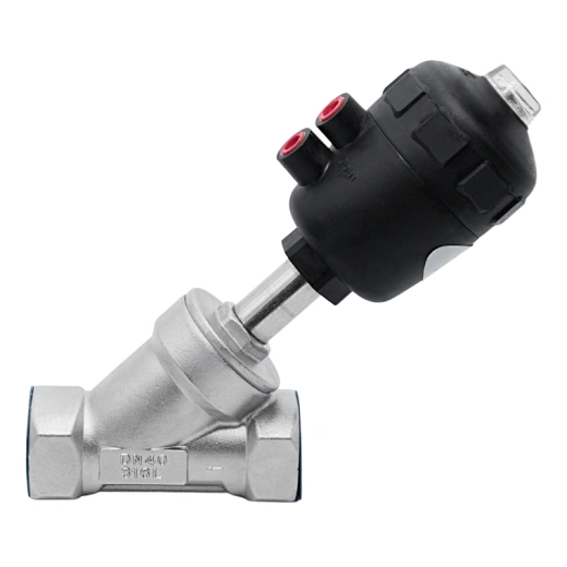 Pneumatic Female Angle Seat Valve with Plastic Actuator