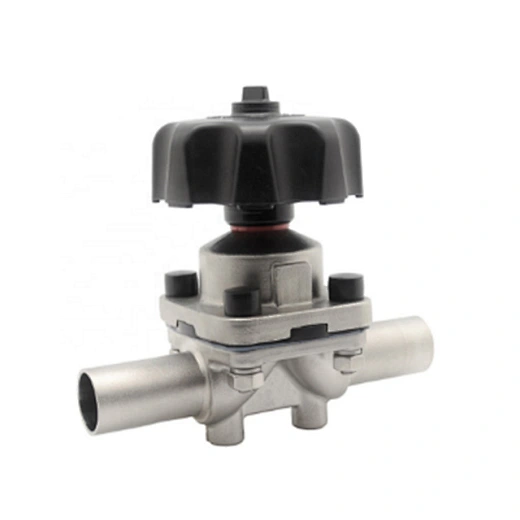 Sanitary Stainless Steel Mini Diaphragm Valve With Plastic Wheel