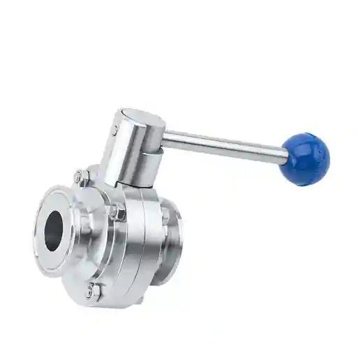 hygienic weld butterfly valve