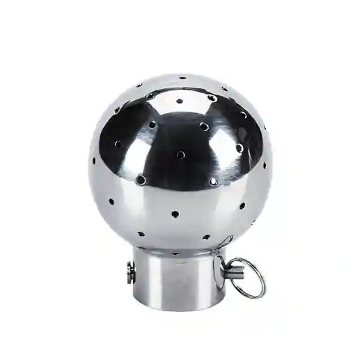 Sanitary Stainless Steel Mirror Polished Bolted Fixed Cleaning Ball