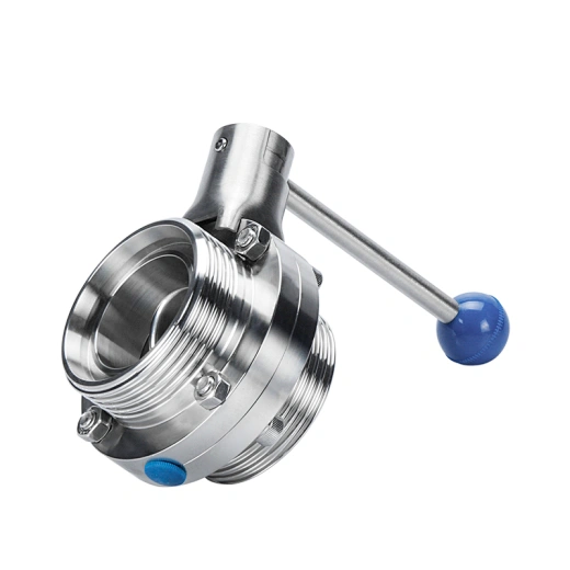 Sanitary Stainless Steel Thread Butterfly Valve with Pull Handle