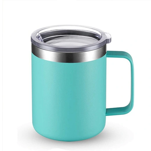 Doyoung 12 oz travel coffee mug with handle and lid