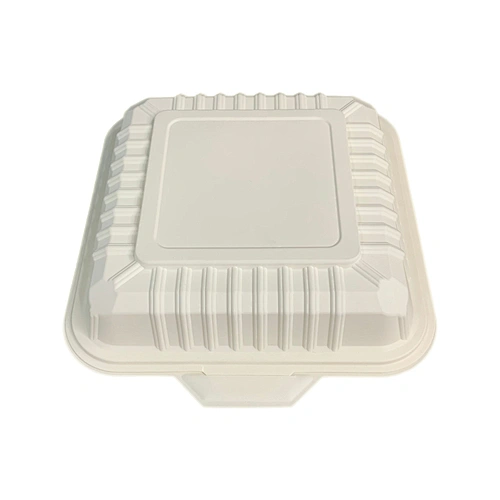 Environmentally friendly 8*3 inch corn starch packaging food box