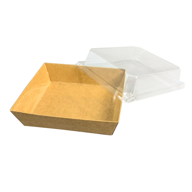 Kraft Sandwich Box with PET Lid Made in China