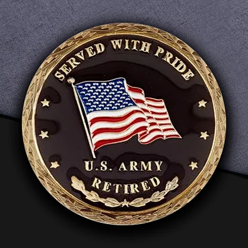 Us Army Retired Custom Coins