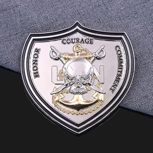 Navy Honor Courage Commitment Challenge Coins