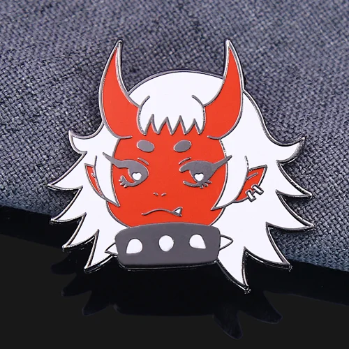 Devil Girl Enamel Pins