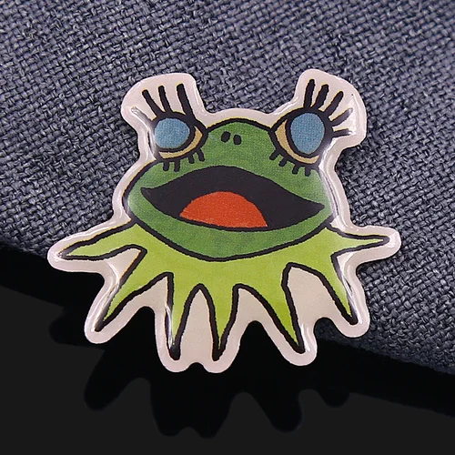 Frog Offset Printed Lapel Pins
