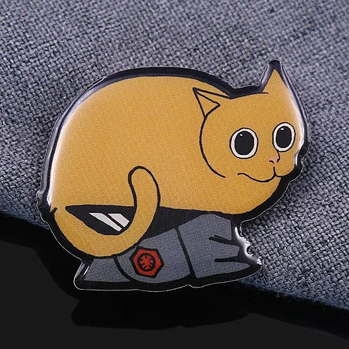 Cat Offset Printed Lapel Pins