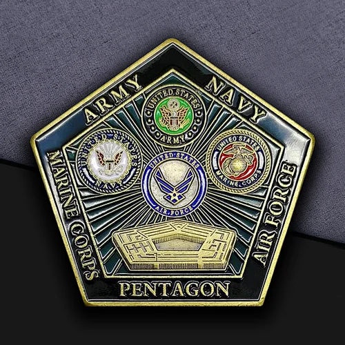 Pentagon Air Force Custom Coins