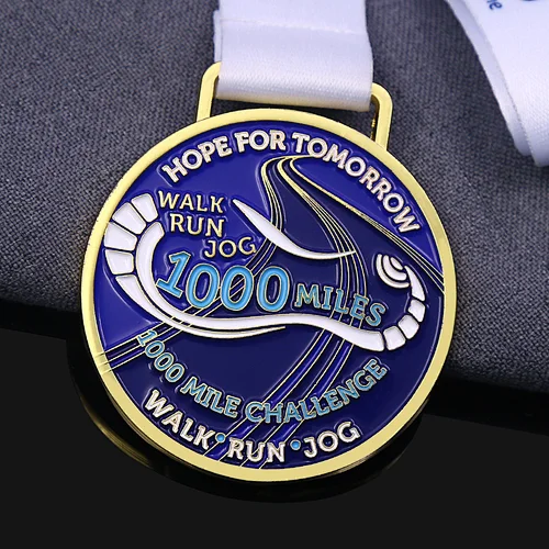 Walk Run Jog 1000 Miles Medals