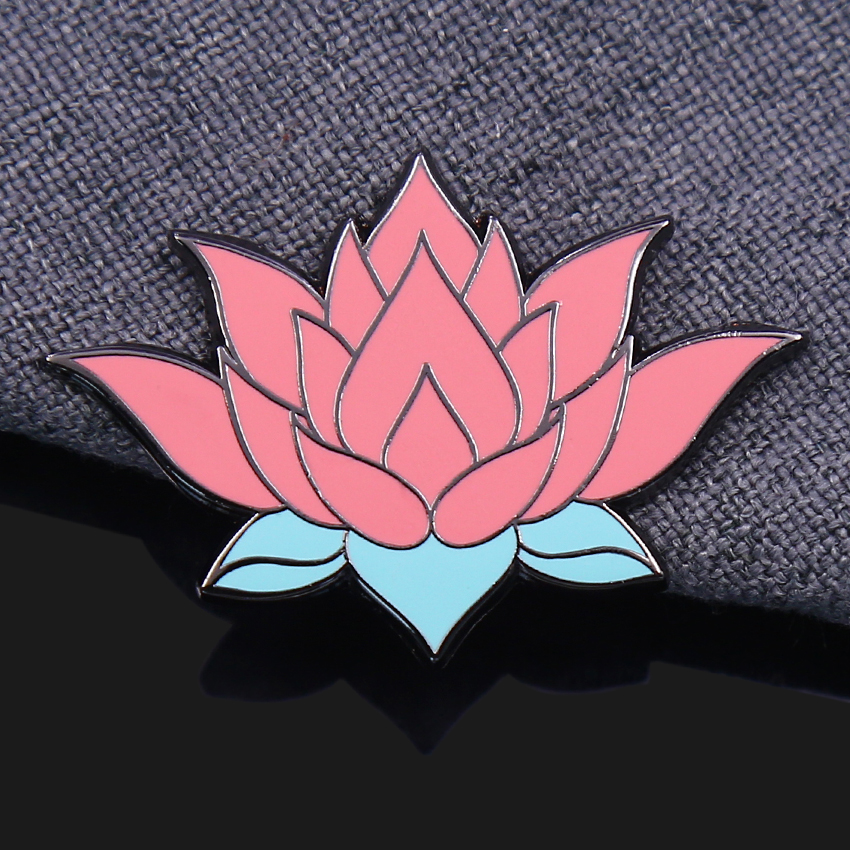 flower enamel pins