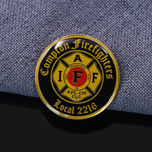 Firefighters Offset Printed Lapel Pins
