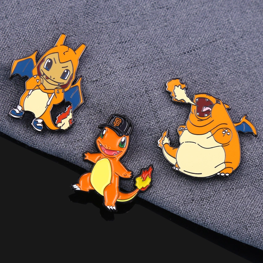 custom Pokemon charmeleon enamel pins