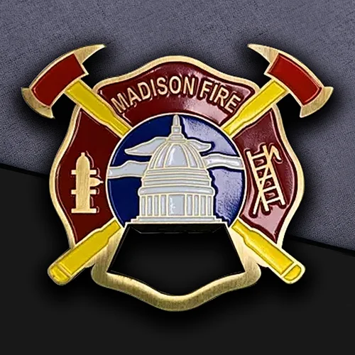 Madison Fire Custom Coins