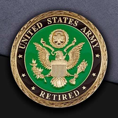 Army Retired Custom Challenge Coins