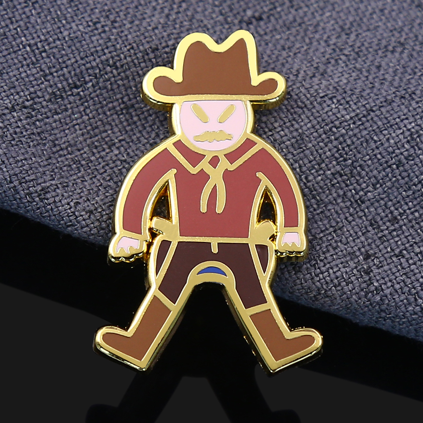 cowboy enamel pins