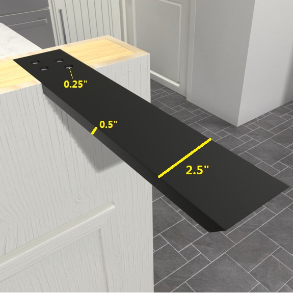 Hidden Floating Countertop Granite Support Brackets - Buy countertop support bracket, countertop brackets, granite brackets Product on Surealong