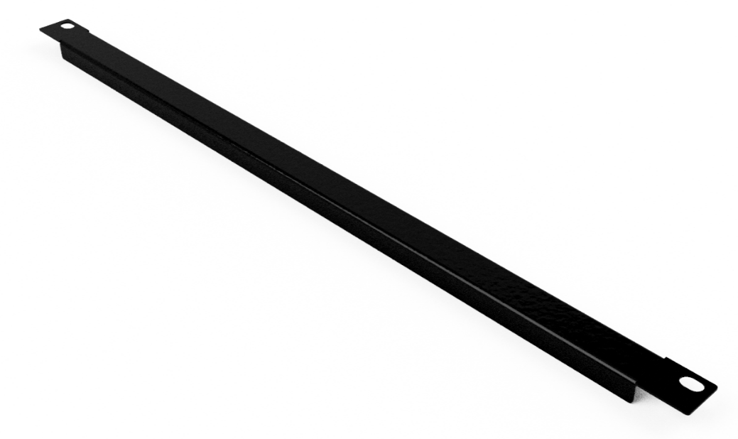 Black Flanged Metal Rack Panels